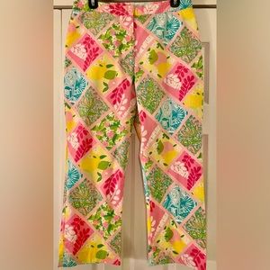 LILLY PULITZER Cropped Pant, size 8, like new